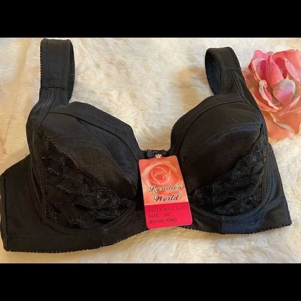 💥Lynda’s World underwire sexy Fashion Bras34C